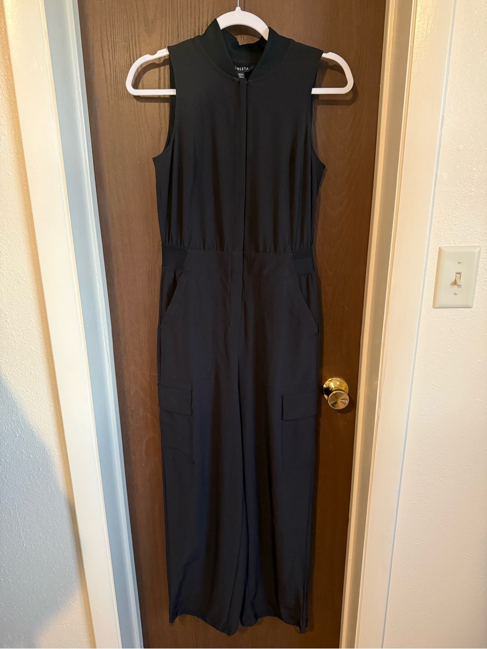 Athleta Black Brooklyn Utility Jumpsuit